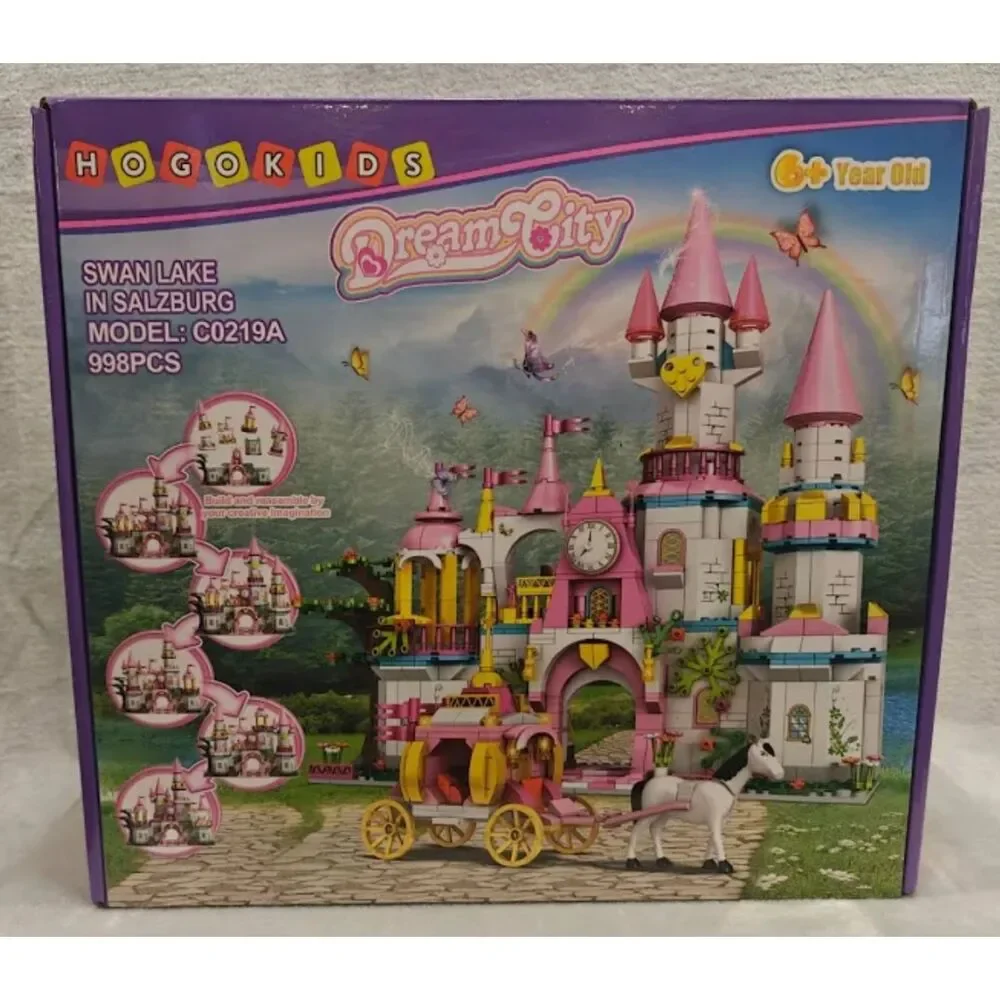 Dream City Swan Lake in Salzburg Princess Castle Building Block Set NIB
